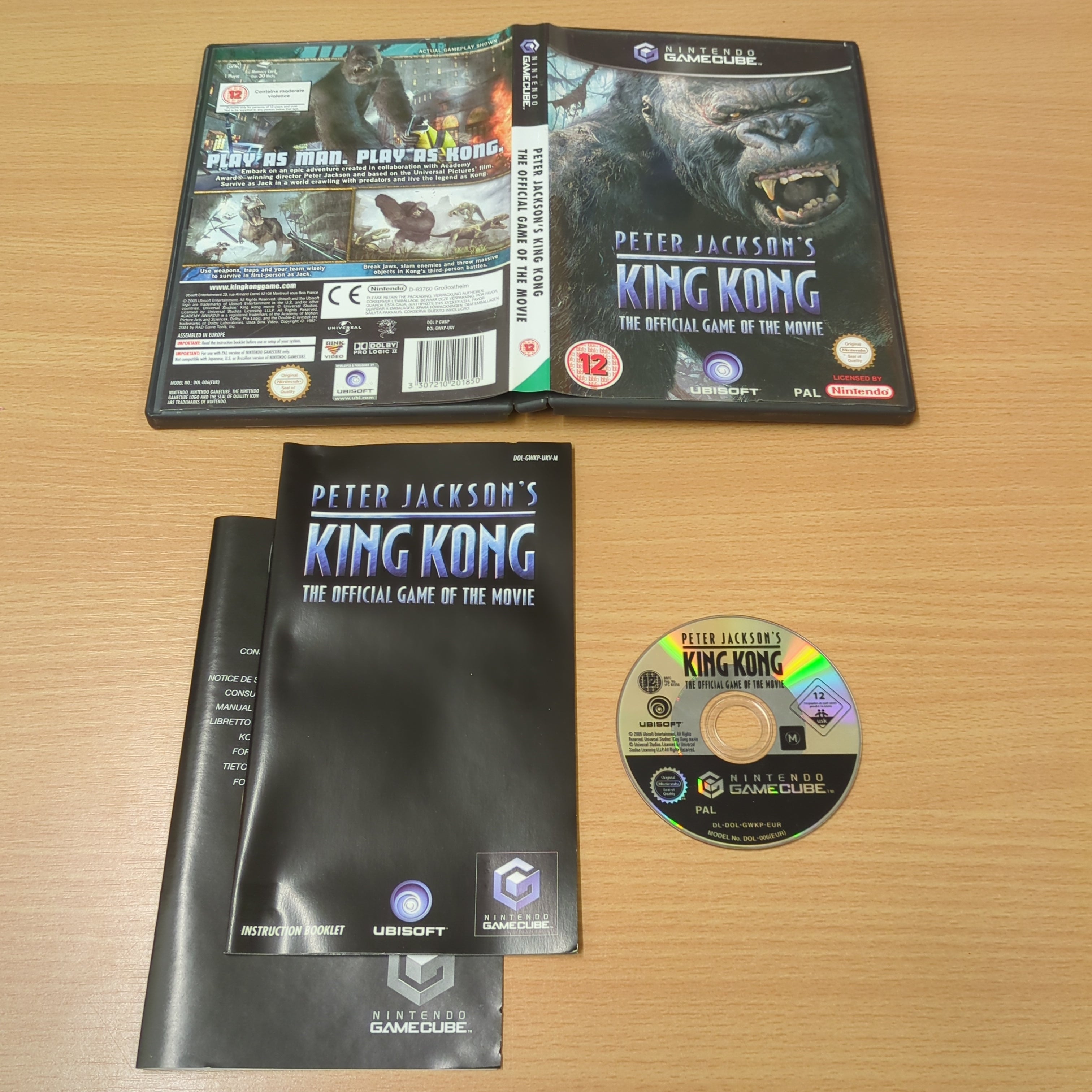 Peter Jackson's King Kong The Official Game of the Movie Nintendo GameCube game Peter Jackson's King Kong The Official Game of the Movie Nintendo GameCube game